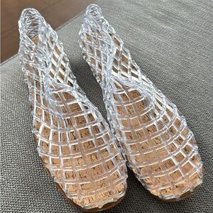 Transparent Women's Woven Sandals